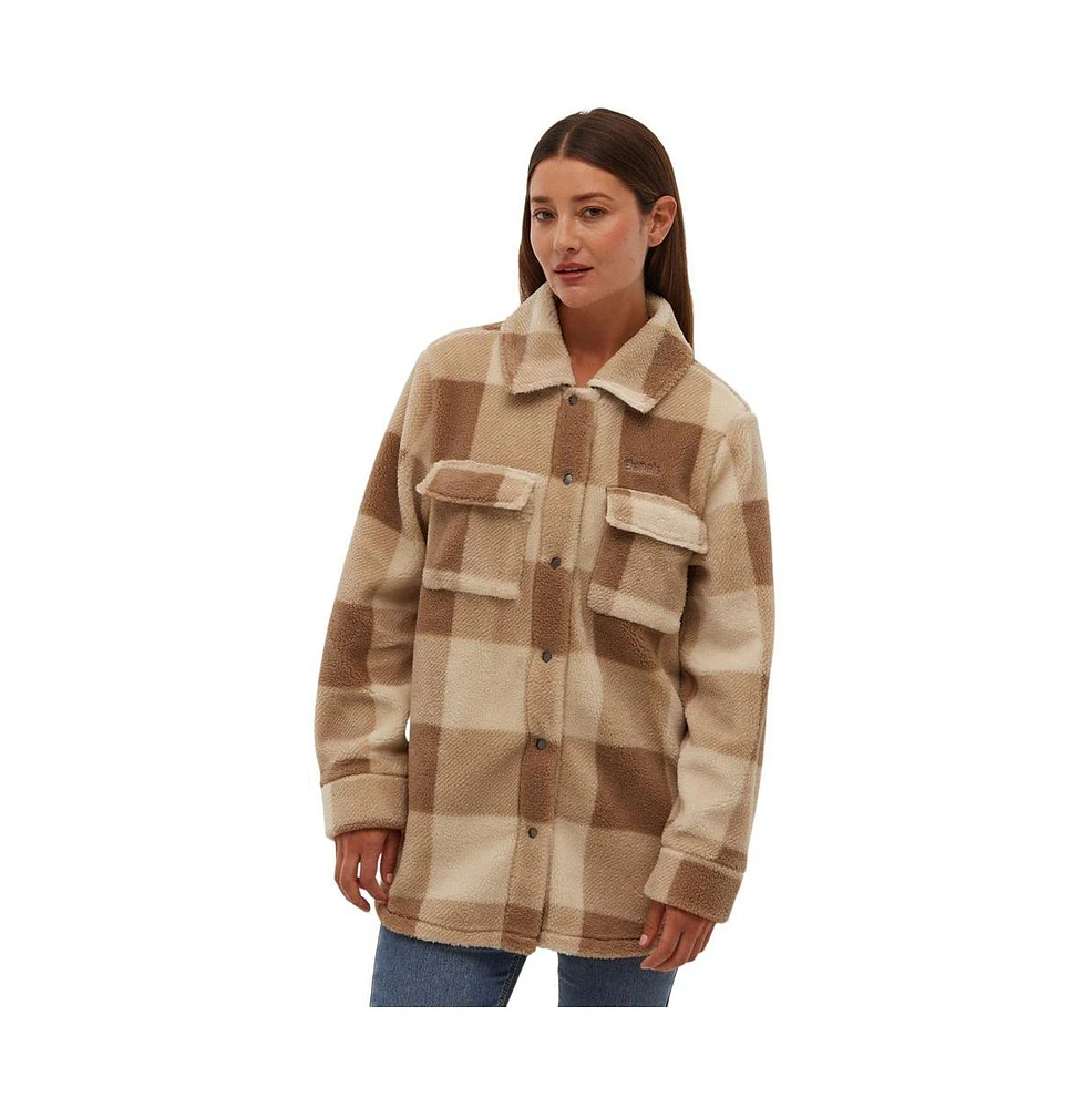 Bench Dna Women's Yelina Oversized Sherpa Overshirt