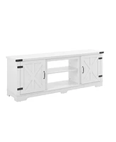 Slickblue Modern Farmhouse Tv Media Stand, Large Barn-Inspired Entertainment Console for Stylish Living Rooms