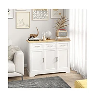 Slickblue Stylish Sideboard Buffet Cabinet for Dining Room Storage and Organization