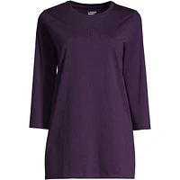 Lands' End Women's Plus 3/4 Sleeve Cotton Supima Tunic