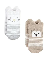 Hudson Baby Baby Boys Cotton Rich Newborn and Terry Socks Woodland 8-Pack