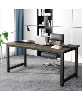 Tribesigns Large Executive Desk with Thicken Frame,70.8”Office Computer Desk，Modern Simple Workstation Business Furniture