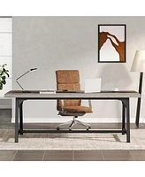 Tribesigns 71" Executive Desk, Large Office Computer Desk, [Spacious Work Area] Modern Simple Workstation Writing Table Study Desk for Home Office