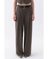 Nocturne Women's Mid Rise Patterned Pants