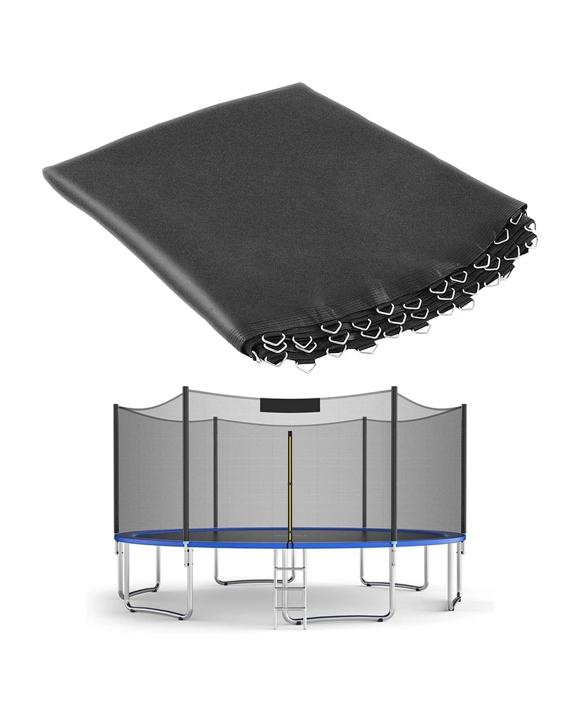 Gymax Replacement Trampoline Mat Jumping Mat Fits 10ft Frame w/ V-Hooks