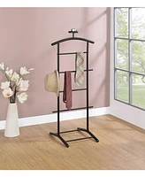 Kings Brand Furniture Lebedev Metal Suit Valet Stand, Clothes Rack