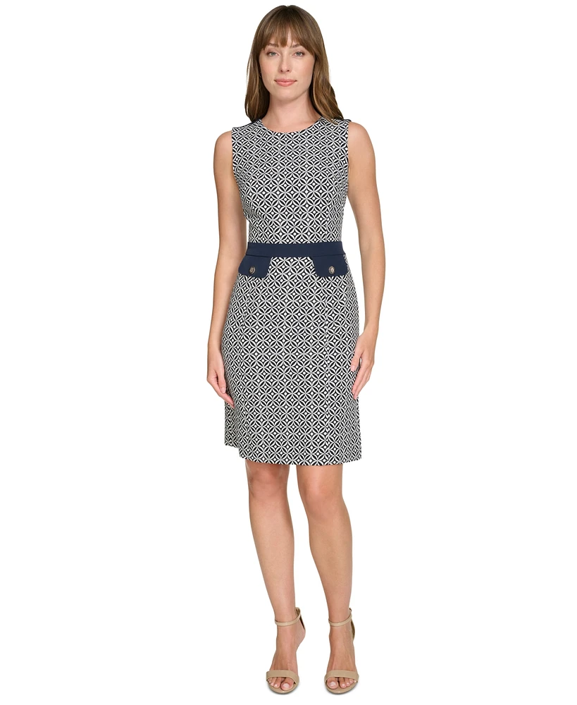 Tommy Hilfiger Women's Printed Sheath Dress