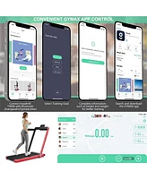 2.25HP 2-in-1 Folding Treadmill – Dual Display & App Control