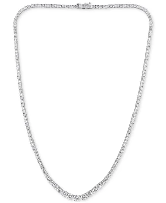 Diamond Necklace (10 ct. t.w.) in 14k White Gold, 16-1/2"