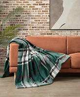 Lucky Brand Plaid Plush Throw, 50" x 70"