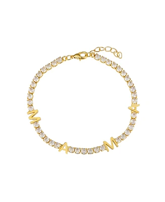 Unwritten Cubic Zirconia Mama Tennis Bracelet