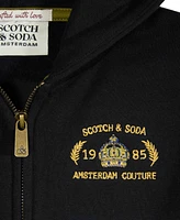 Scotch & Soda Big Boys Graphic Fleece Zip Up Hoodie