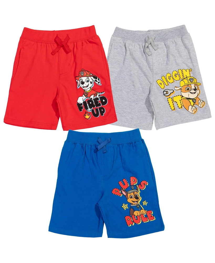 Paw Patrol Boys French Terry 3 Pack Shorts