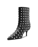 Schutz Women's Gail Stud Pointed Toe Booties