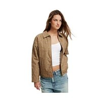 Cotton On Women's River Faux Suede Jacket