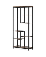 Tribesigns Industrial 8-Shelf Open Bookcase Storage Display Book Shelves, 6-Tier Tall Bookshelf Bookcase