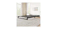 gaomon Twin Size Bed Frame, Metal Low Platform Bed Frame, with Wavy Pattern