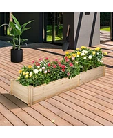 Slickblue Raised Garden Bed Box for Growing Vegetables, Flowers, and Herbs