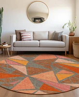 Addison Chantille Machine Washable ACN1039 8'x8' Round Area Rug