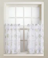 Eve's Garden 54" x 24" Pair of Tier Curtains