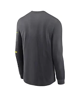 Nike Men's Anthracite Tennessee Titans Volt performance Long Sleeve T-shirt