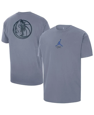 Jordan Men's Blue Dallas Mavericks Statement Edition Jumpman Flight Heavyweight T-Shirt