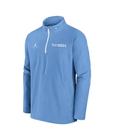 Jordan Men's Carolina Blue North Tar Heels Sideline Coaches Quarter-Zip Jacket