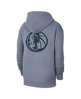 Jordan Men's Gray Dallas Mavericks Courtside Statement Edition Pullover Hoodie