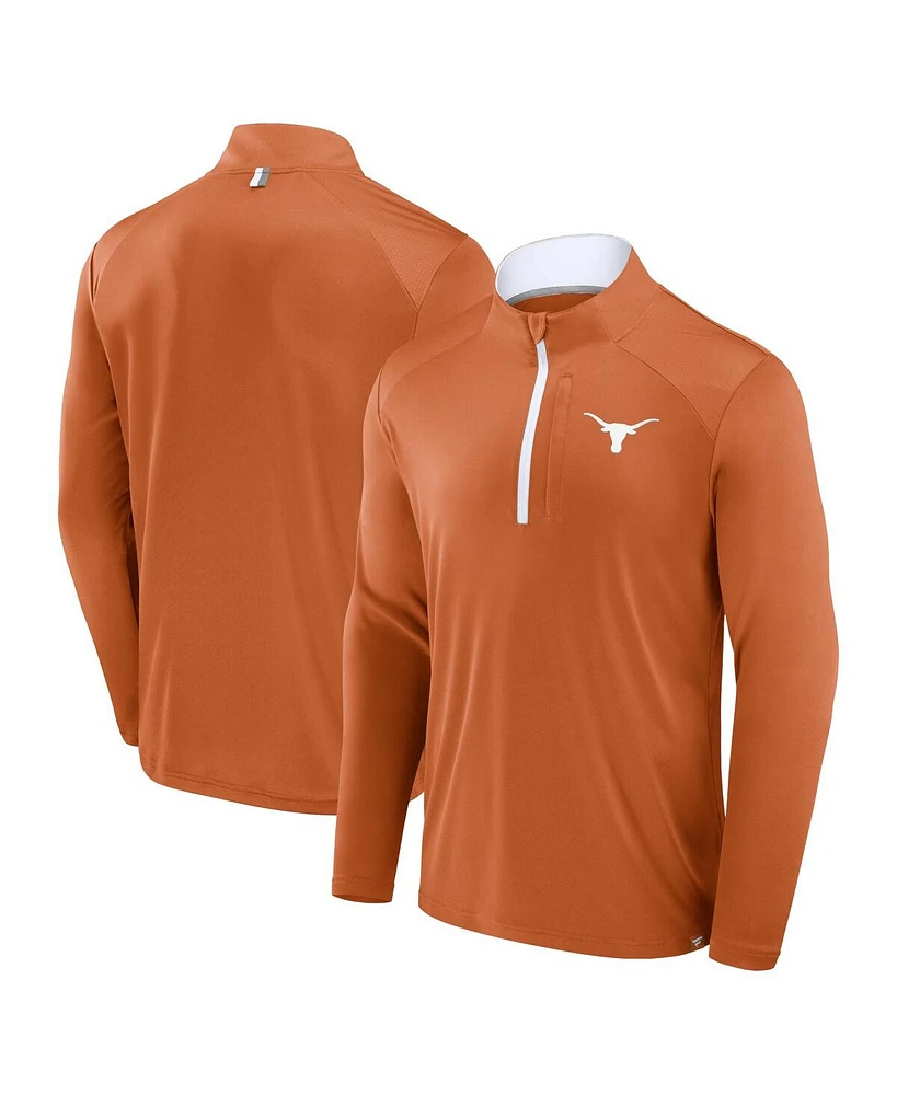 Fanatics Men's Texas Orange Longhorns Fundamental Defender Quarter-Zip Jacket