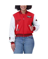 Wear by Erin Andrews Women's Red/White Kansas City Chiefs Varsity Full-Zip Jacket