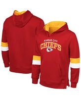 G-iii Sports by Carl Banks Men's Red/Gold Kansas City Chiefs Adaptive Faceoff Pullover Hoodie