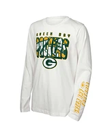 Outerstuff Big Boys and Girls Green Bay Packers the Mix T-Shirt Combo Set