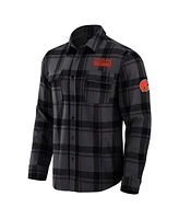 Fanatics Men's Black Cleveland Browns Plaid Button-Up Shirt