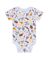 Wear by Erin Andrews Baby Boys and Girls Washington Commanders Three-Piece Turn Me Around Bodysuits Pant Set