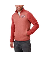 Fanatics Men's Red Kansas City Chiefs Tonal Quarter-Zip Jacket