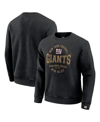 Fanatics Men's Black New York Giants Vintage Pullover Sweatshirt