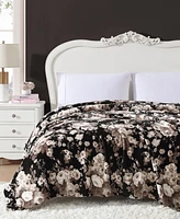 Betsey Johnson Classic Floral Ultra Soft Plush Fleece Blanket