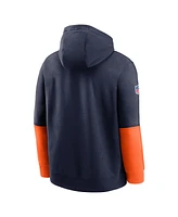 Nike Men's Navy Denver Broncos 2024 Sideline Club Pullover Hoodie