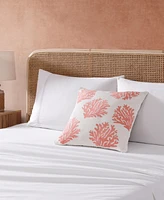 Tommy Bahama Home Coral Island Slub Decorative Pillow, 20" x 20"