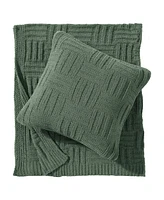 Tommy Bahama Home Chain Basket Knit Decorative Pillow, 20" X