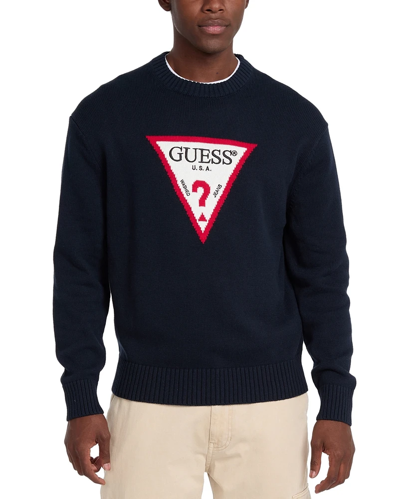 Guess Jeans Men's Big Triangle Logo Sweater