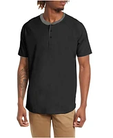 Mio Marino Men's Short Sleeve Henley T-Shirt