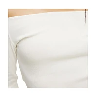 Cotton On Women's Rib Off Shoulder Longsleeve