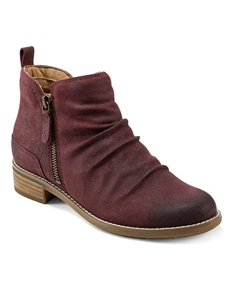 Earth Women's Nadya Round Toe Ruched Casual Booties