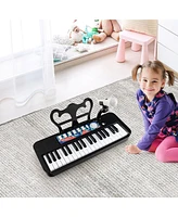 Gymax 37-Key Kids Piano Keyboard Toy Musical Electronic Instrument w/ Stool