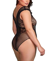 Hauty Plus Size Hosiery Bodysuit