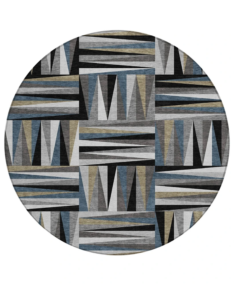 Addison Chantille Machine Washable ACN1012 8'x8' Round Area Rug