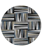 Addison Chantille Machine Washable ACN1012 8'x8' Round Area Rug