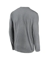 Nike Men's Heather Gray Alabama Crimson Tide Primary Stack Legend Long Sleeve T-Shirt