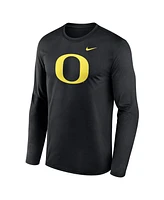 Nike Men's Black Oregon Ducks Primetime Primary Legend Long Sleeve T-Shirt